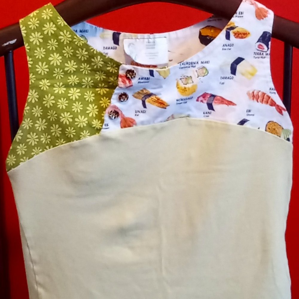 Quirky/Twee One of a Kind Handmade Sushi Shirt